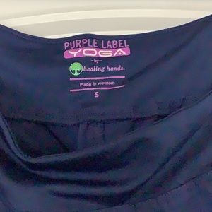 Purple label yoga by heading hands scrub pants